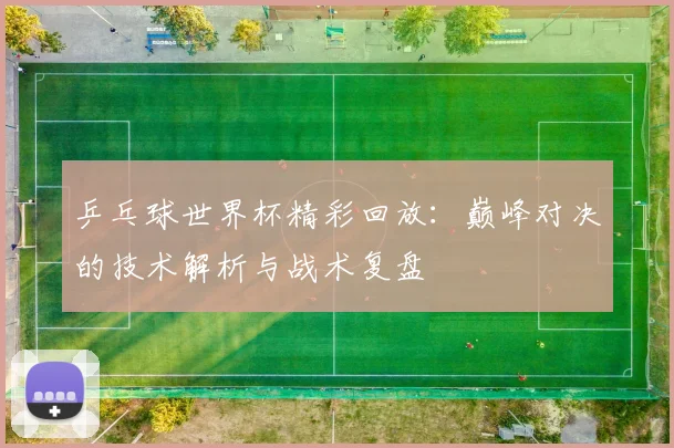 乒乓球世界杯精彩回放：巅峰对决的技术解析与战术复盘
