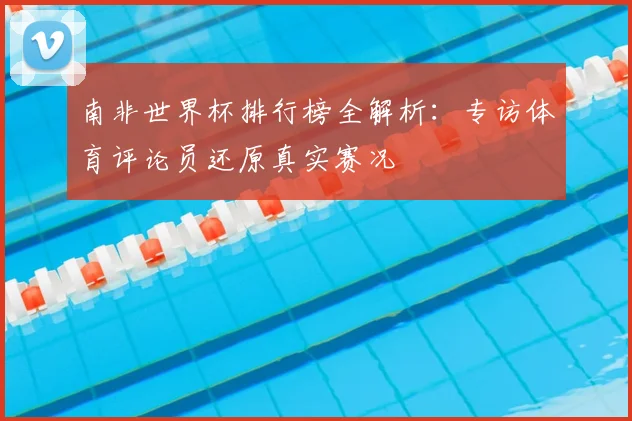 南非世界杯排行榜全解析：专访体育评论员还原真实赛况